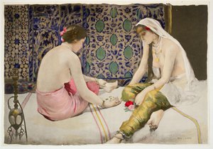 Jogando Knucklebones, de &39;L&39;Estampe Moderne&39;, publicou Paris 1897-99